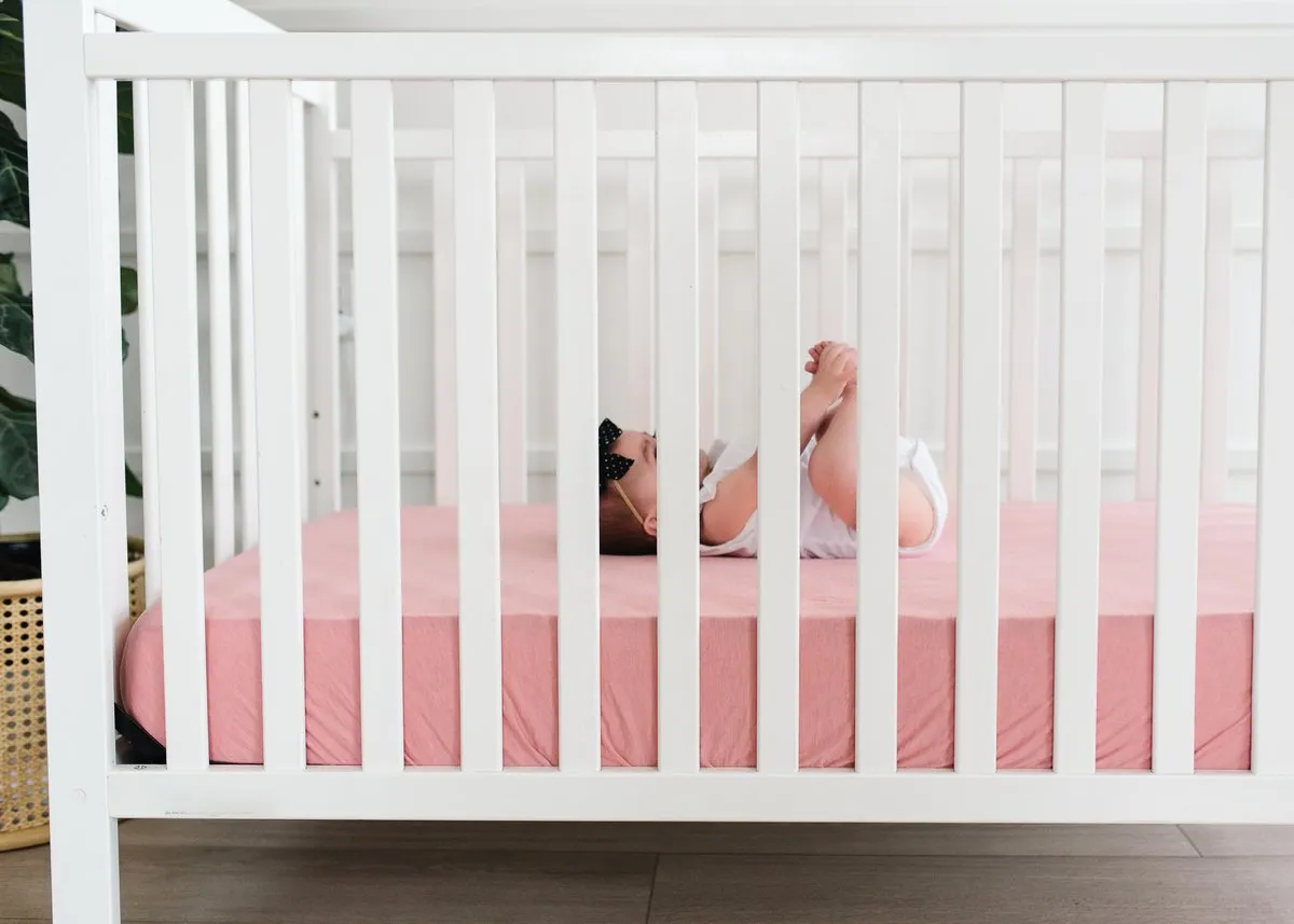 Copper Pearl Premium Knit Fitted Crib Sheet | Darling