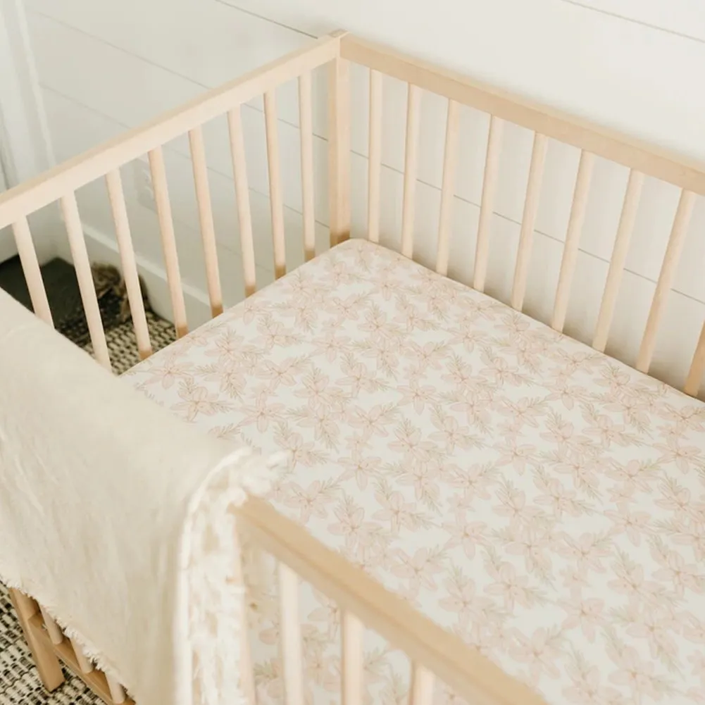 Copper Pearl Premium Knit Fitted Crib Sheet - Kiana