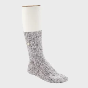Cotton Twist Socks in Light Grey