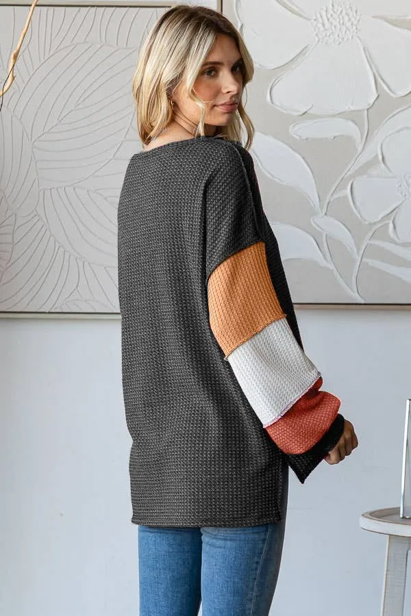 Daria Color Block Pull Over