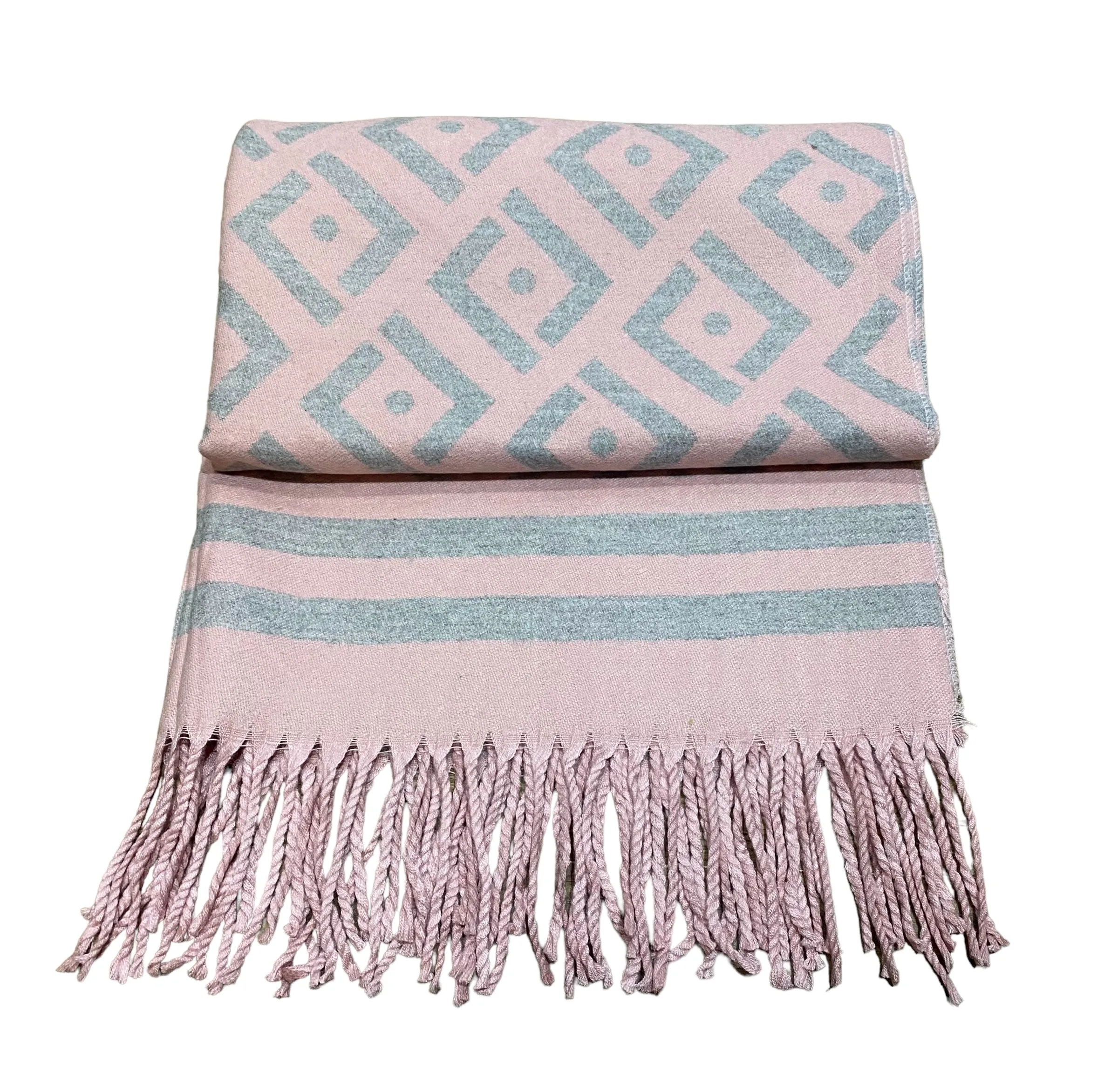 Designer Inspired Black And Camel Scarf