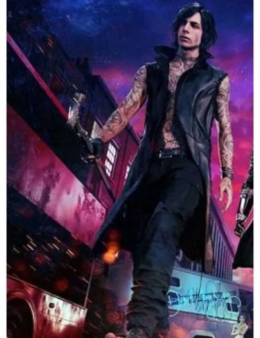Devil May Cry 5 Leather Vest Coat