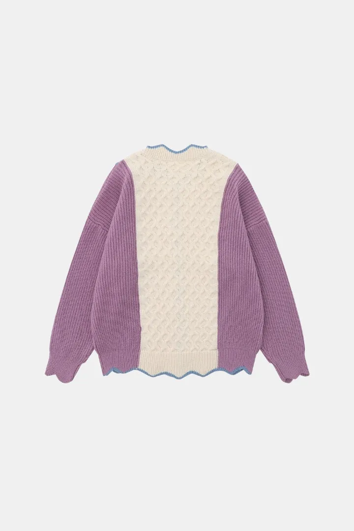 Double-Color Cardigan