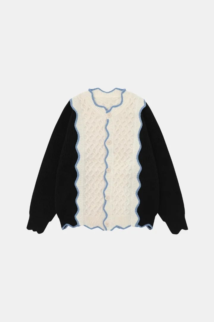 Double-Color Cardigan