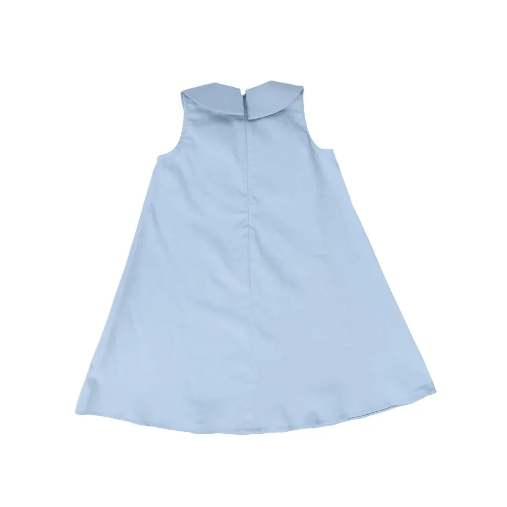 dress jumper bow front - blue
