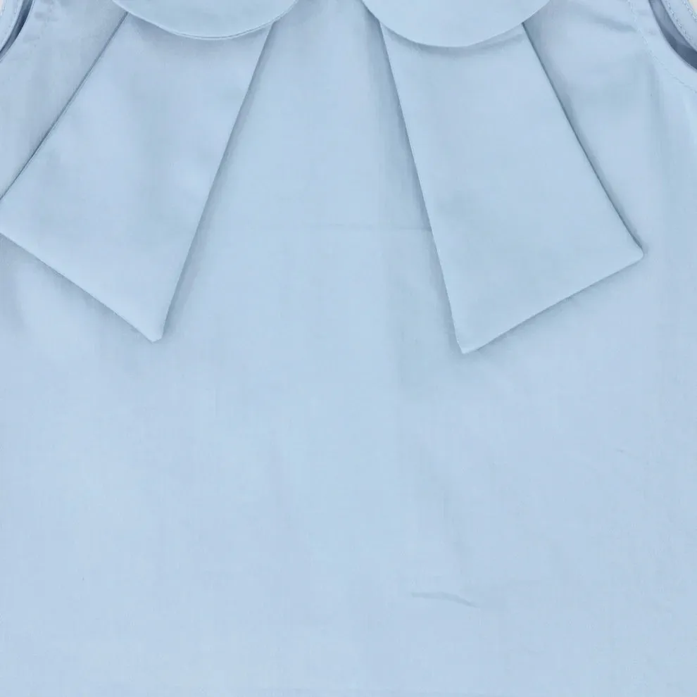dress jumper bow front - blue