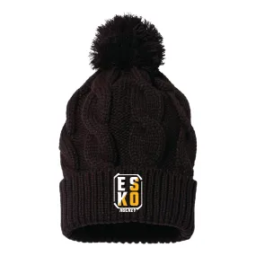 Esko Hockey Chunk Twist Cuffed Beanie