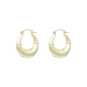 Esmeralda Gold Hoops