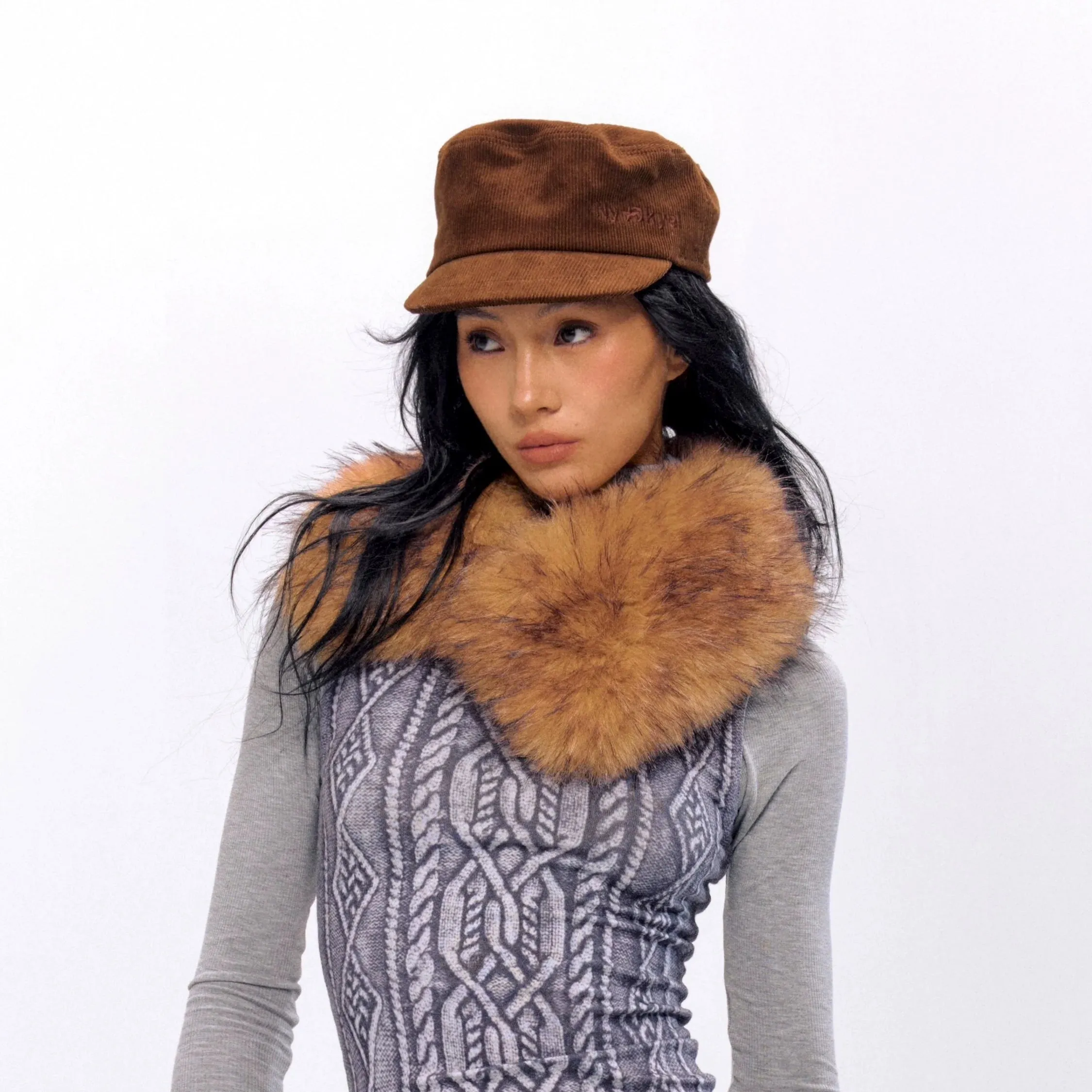 Faux Fur Collar Scarf