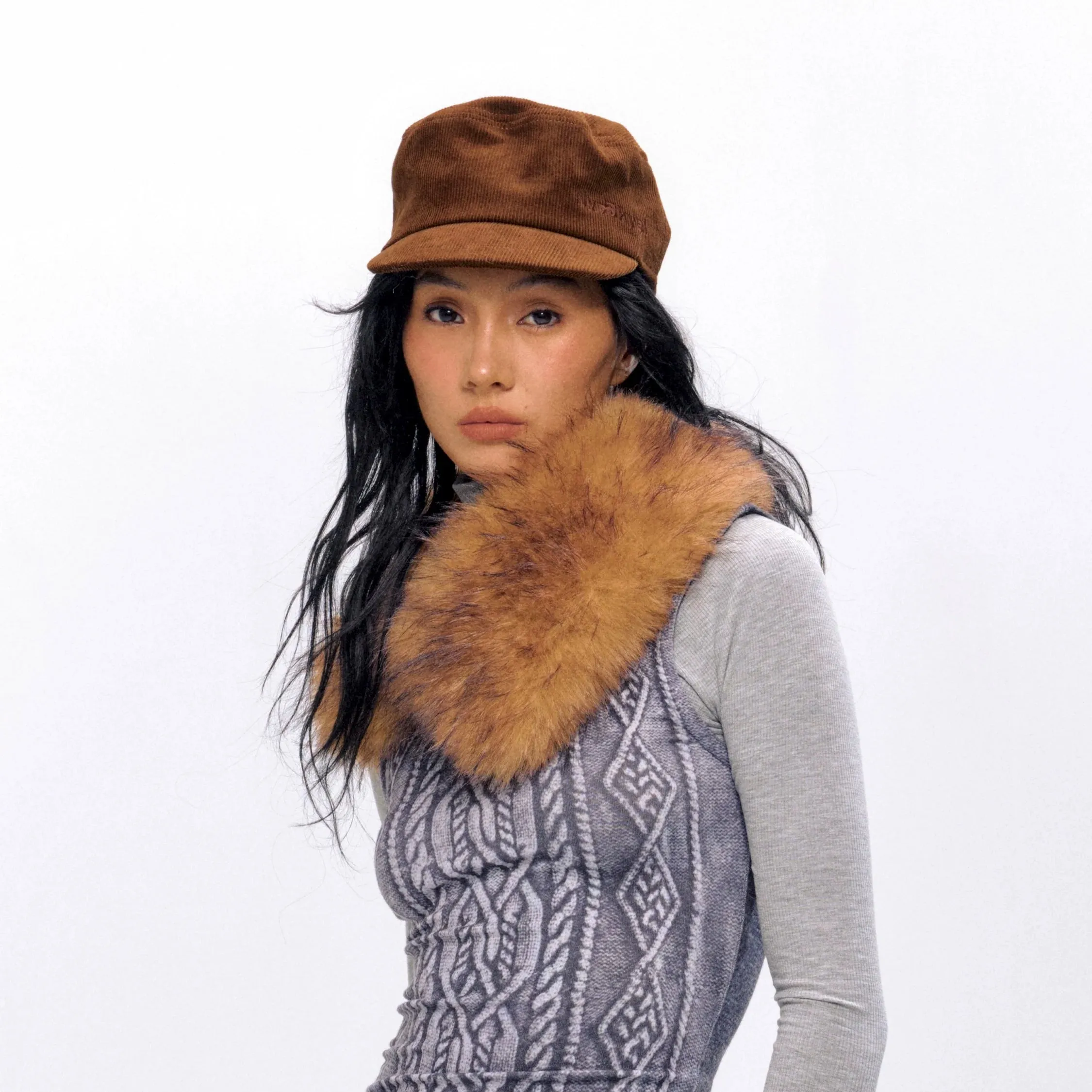 Faux Fur Collar Scarf