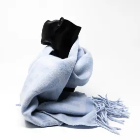 Fendi Blue Cashmere Scarf