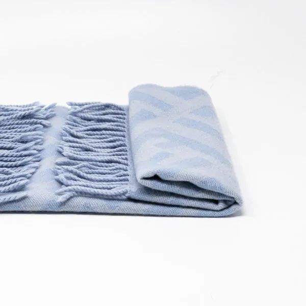 Fendi Blue Cashmere Scarf