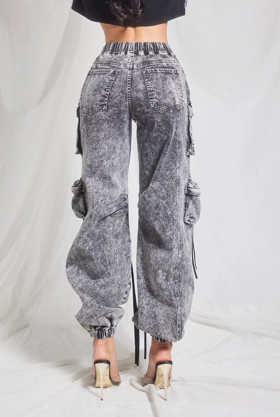 Foreva Light Wash Cargo Pants