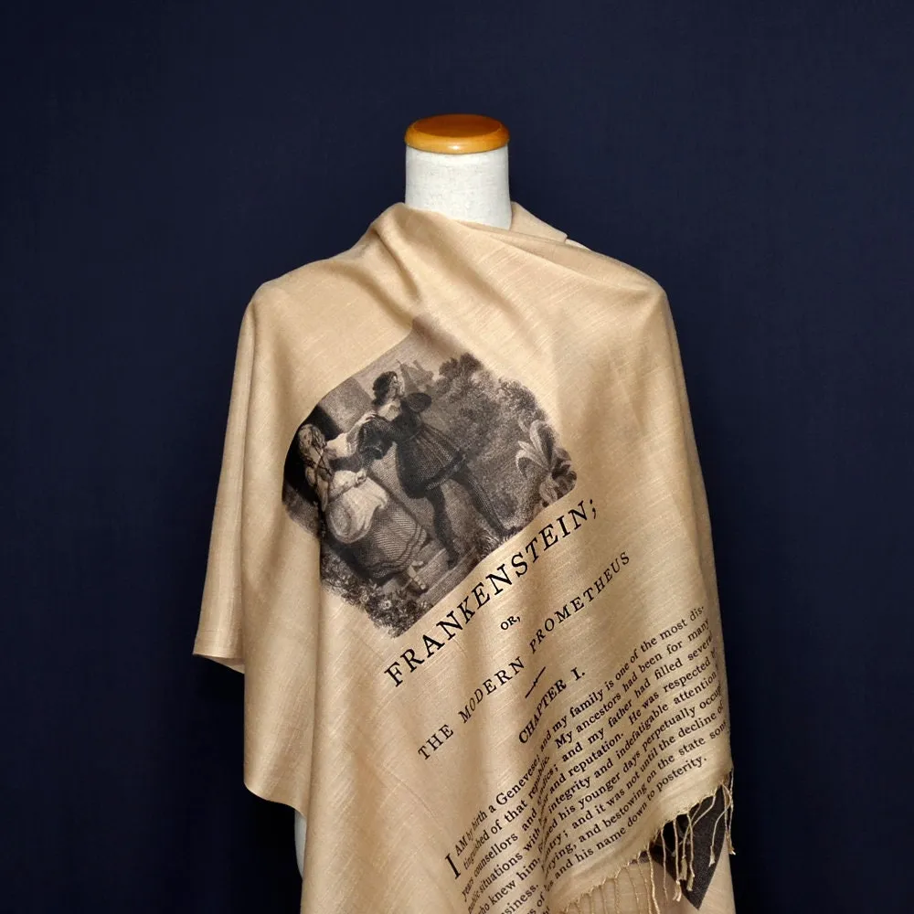 Frankenstein by Mary Shelley Shawl Scarf Wrap