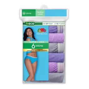 Fruit of the Loom Women's Size 5 Bikini Underwear, 6-Pack