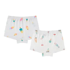 Girls Boy Short Underwear (Bamboo, 2 Pack) - Sweet Treats