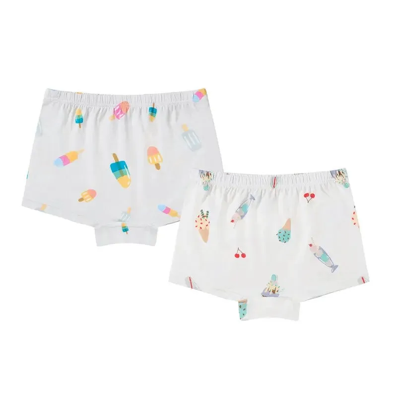 Girls Boy Short Underwear (Bamboo, 2 Pack) - Sweet Treats