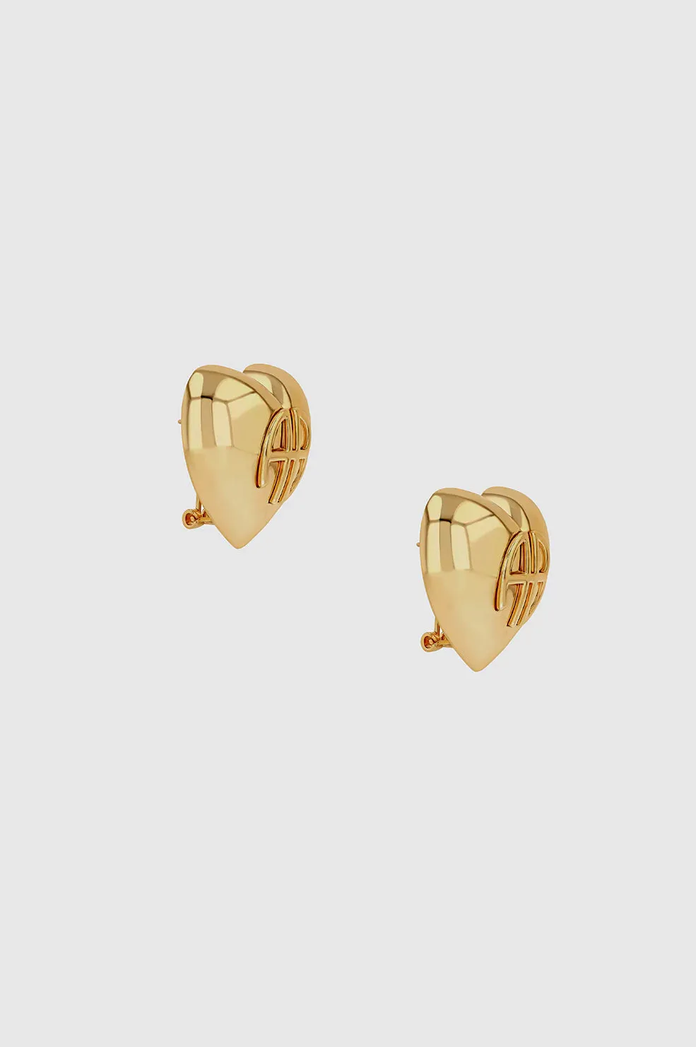 Heart Earrings - Gold