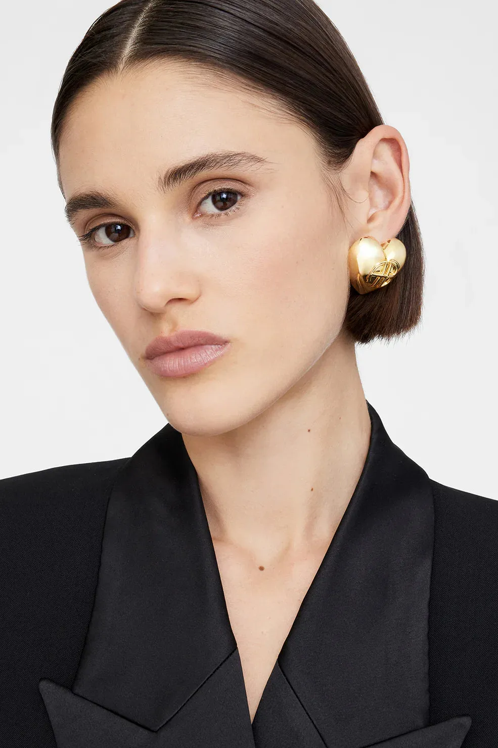 Heart Earrings - Gold