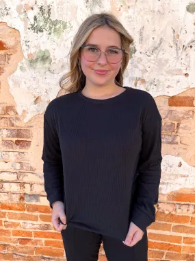 Hello Mello Cuddleblend Sweater - Back in Black