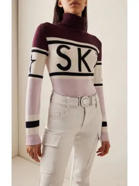 High Neck Geometric Sleeves Pullover