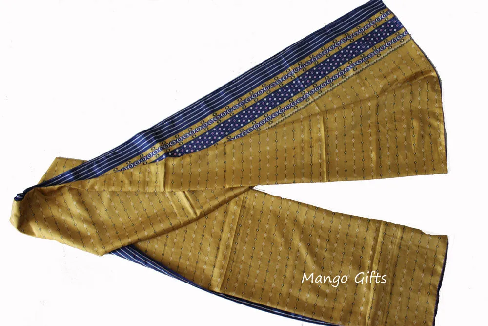 Indian Silk Sari saree vintage Scarf Scarves Shawl Wrap Dupatta Head wraps Large Size
