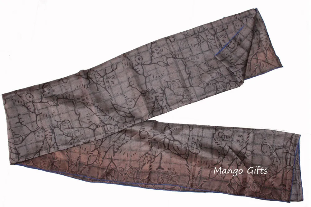 Indian Silk Sari saree vintage Scarf Scarves Shawl Wrap Dupatta Head wraps Large Size
