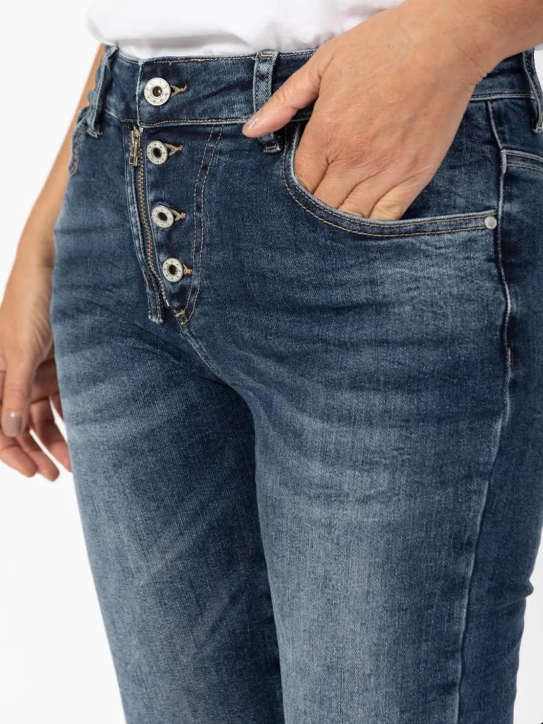Italian Star Jean : Classic Style : Dark Denim