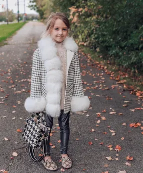Jolie Check Cashmere Coat