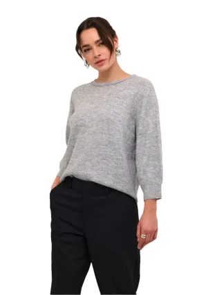 Kaffe Womens Pullover Meridith Grey Melange