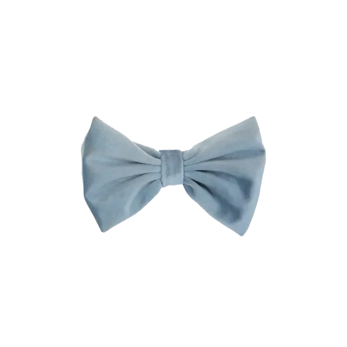 Kentucky Bow Tie Velvet Light Blue