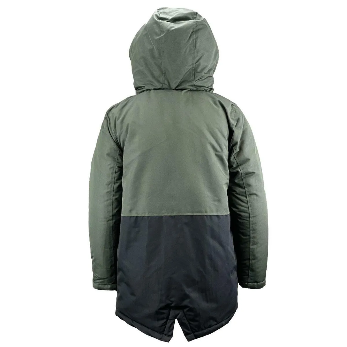 Kids Boys Padded Fleece Lined Parka Coat