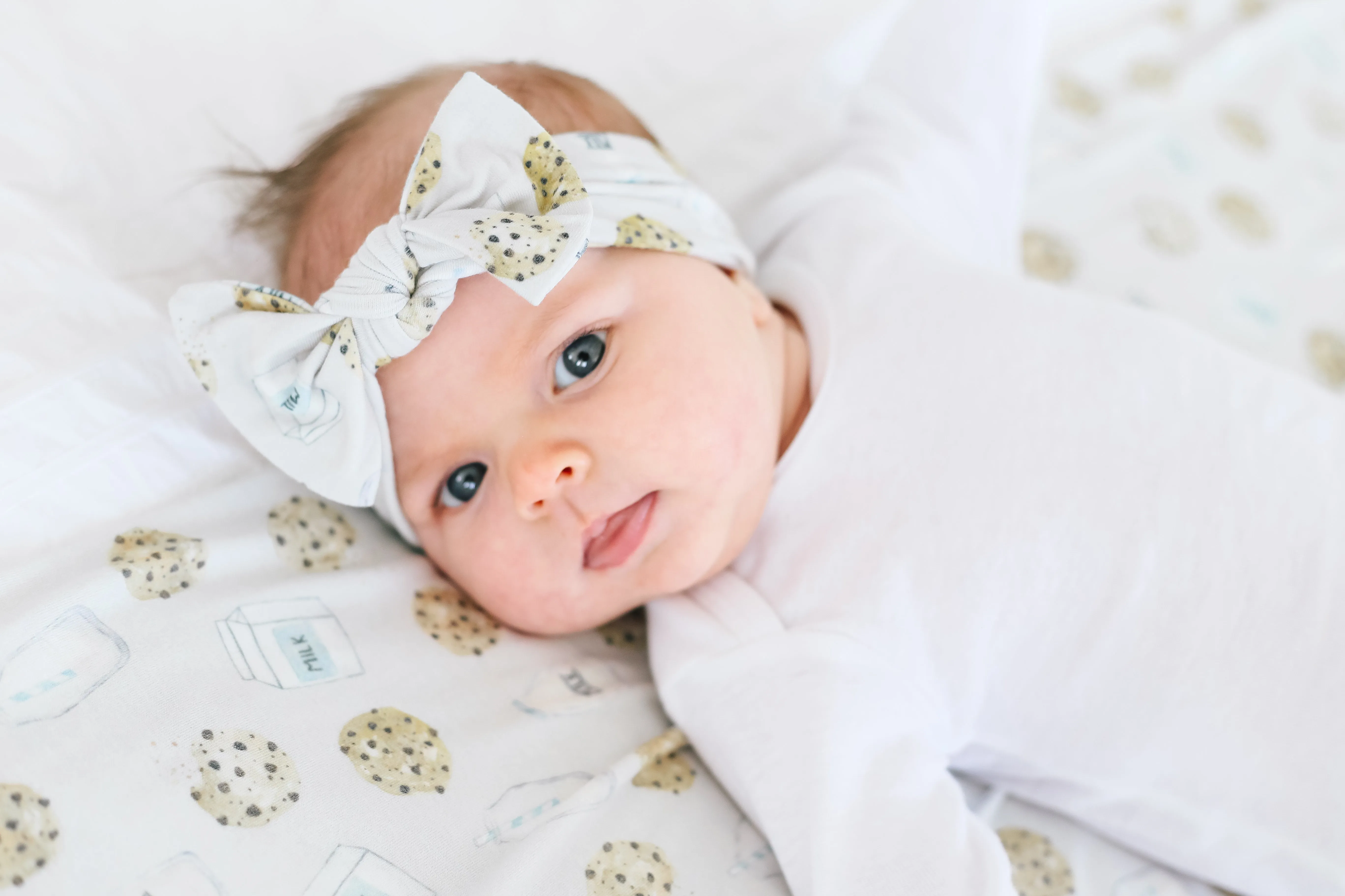 Knit Headband Bow - Chip