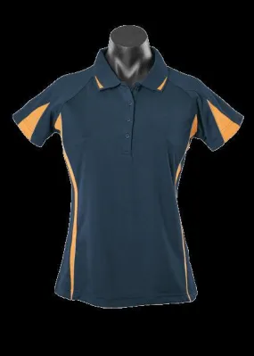 Ladies Eureka Polo Navy/Gold