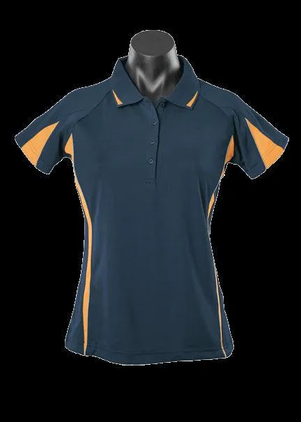 Ladies Eureka Polo Navy/Gold