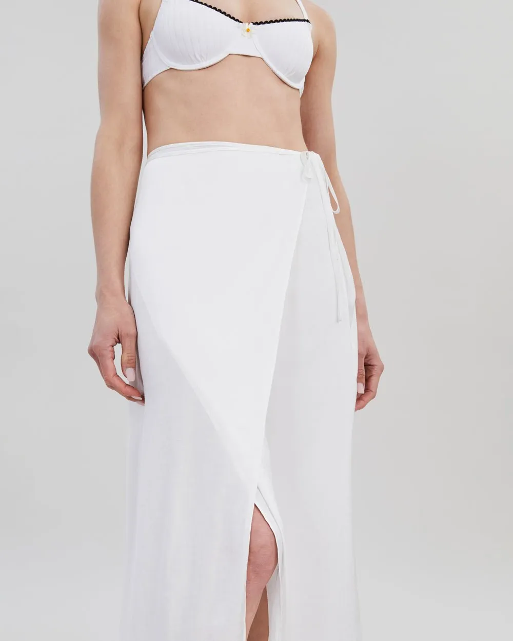 Leau Skirt Optic White