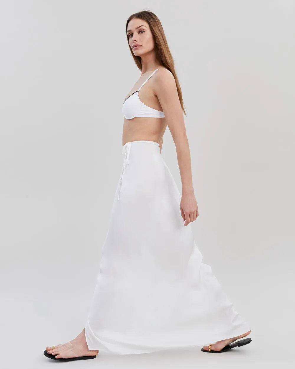 Leau Skirt Optic White