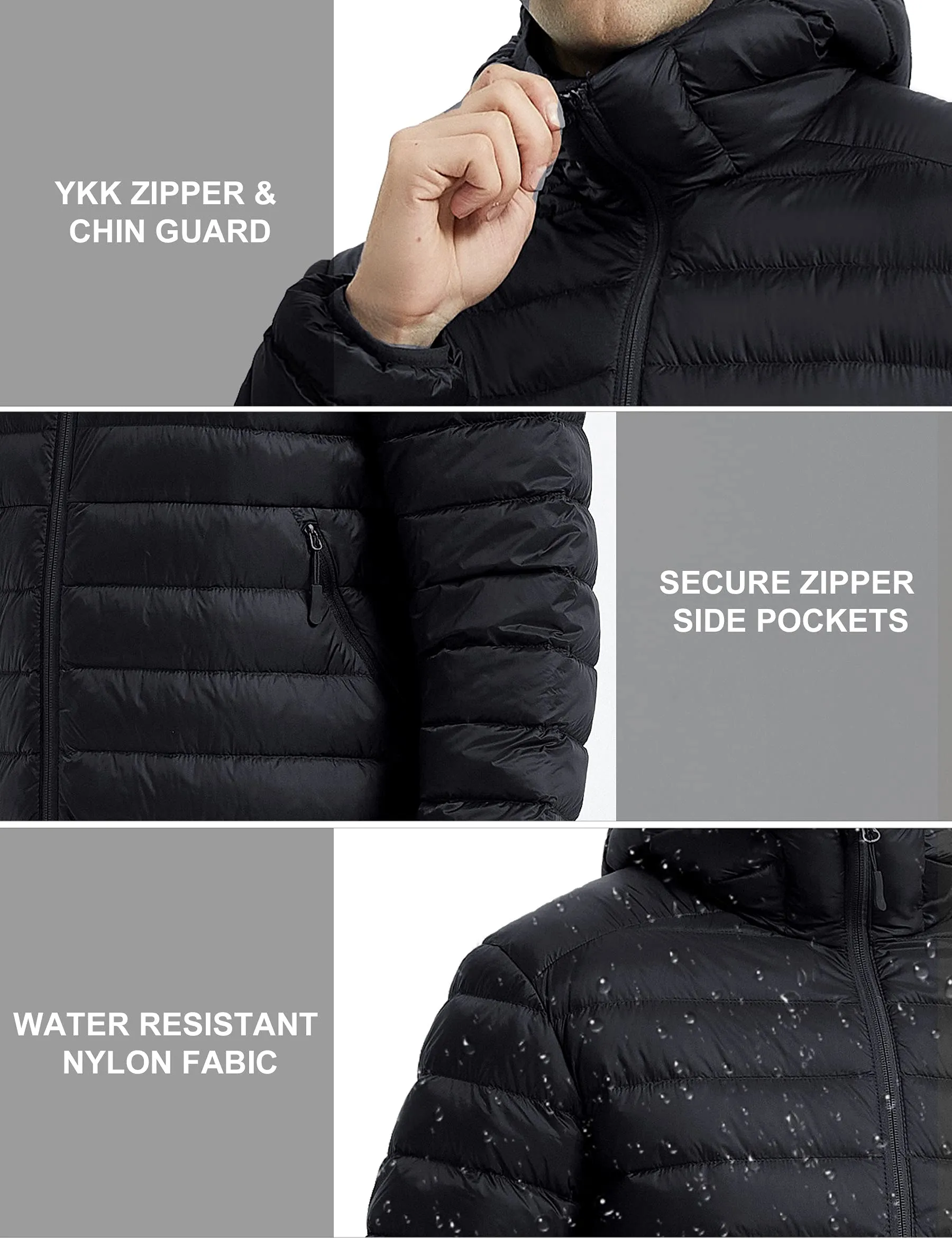 Lesmart Men's Lake Series Down Hooded Jacket