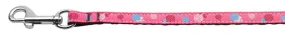 Lollipops Nylon Ribbon Leash Bright Pink 3-8 inch wide 4ft Long
