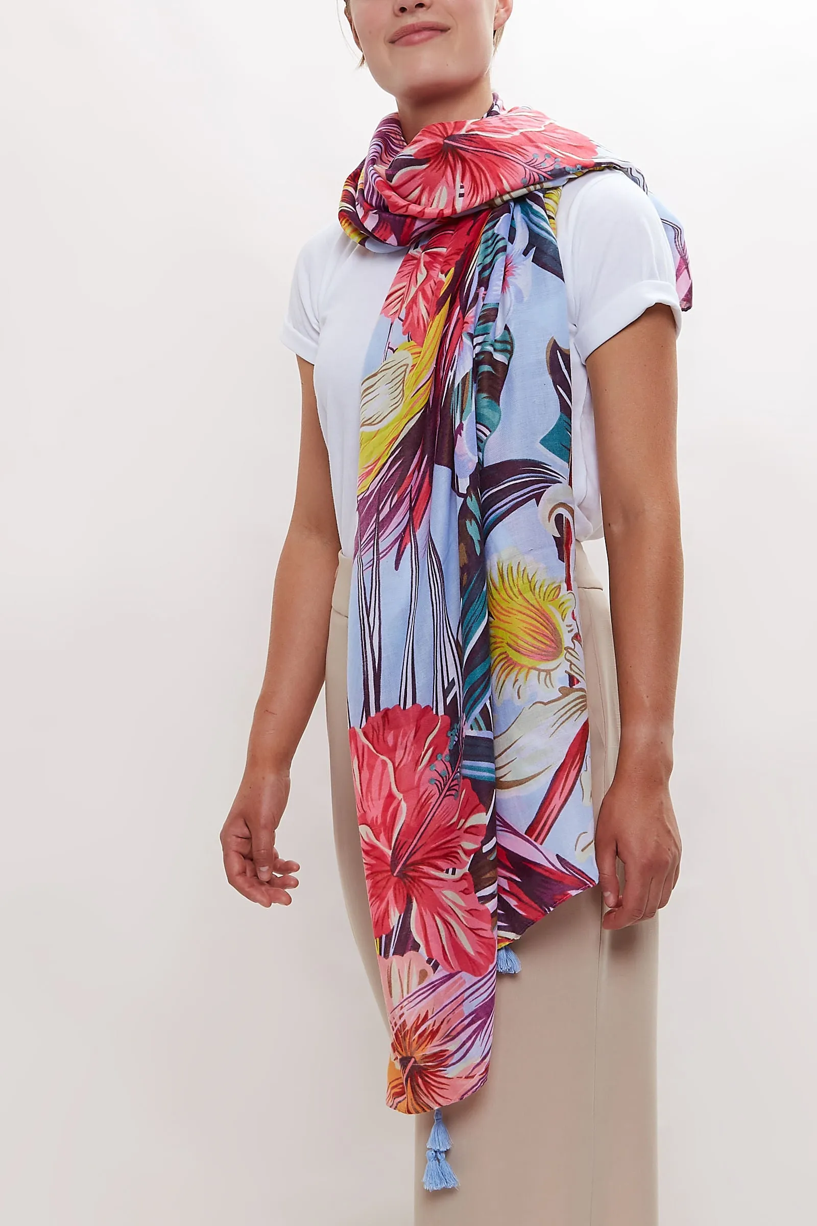 Louche Hot Tropics Printed Scarf