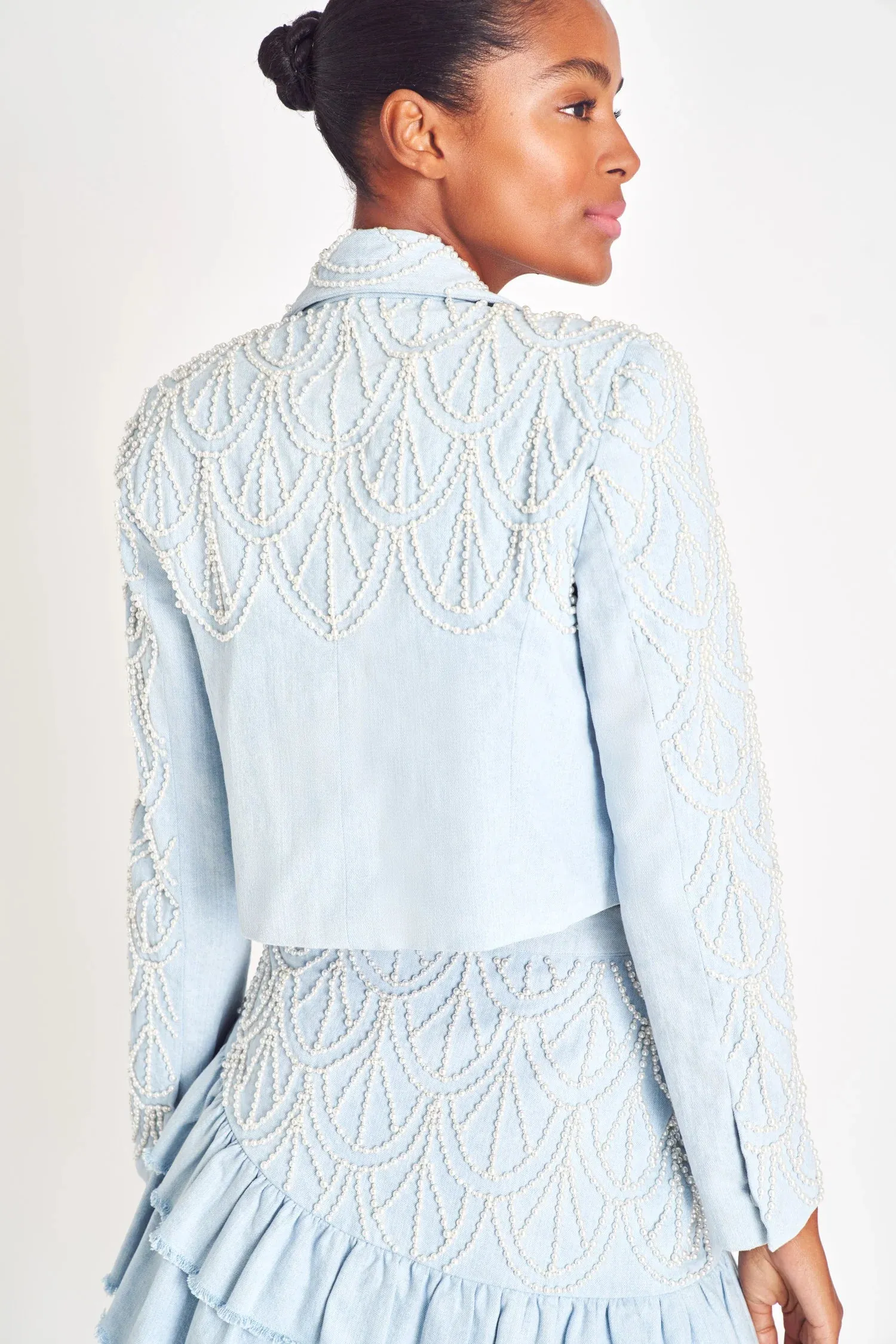 Loveshackfancy Carterio Crop Blazer