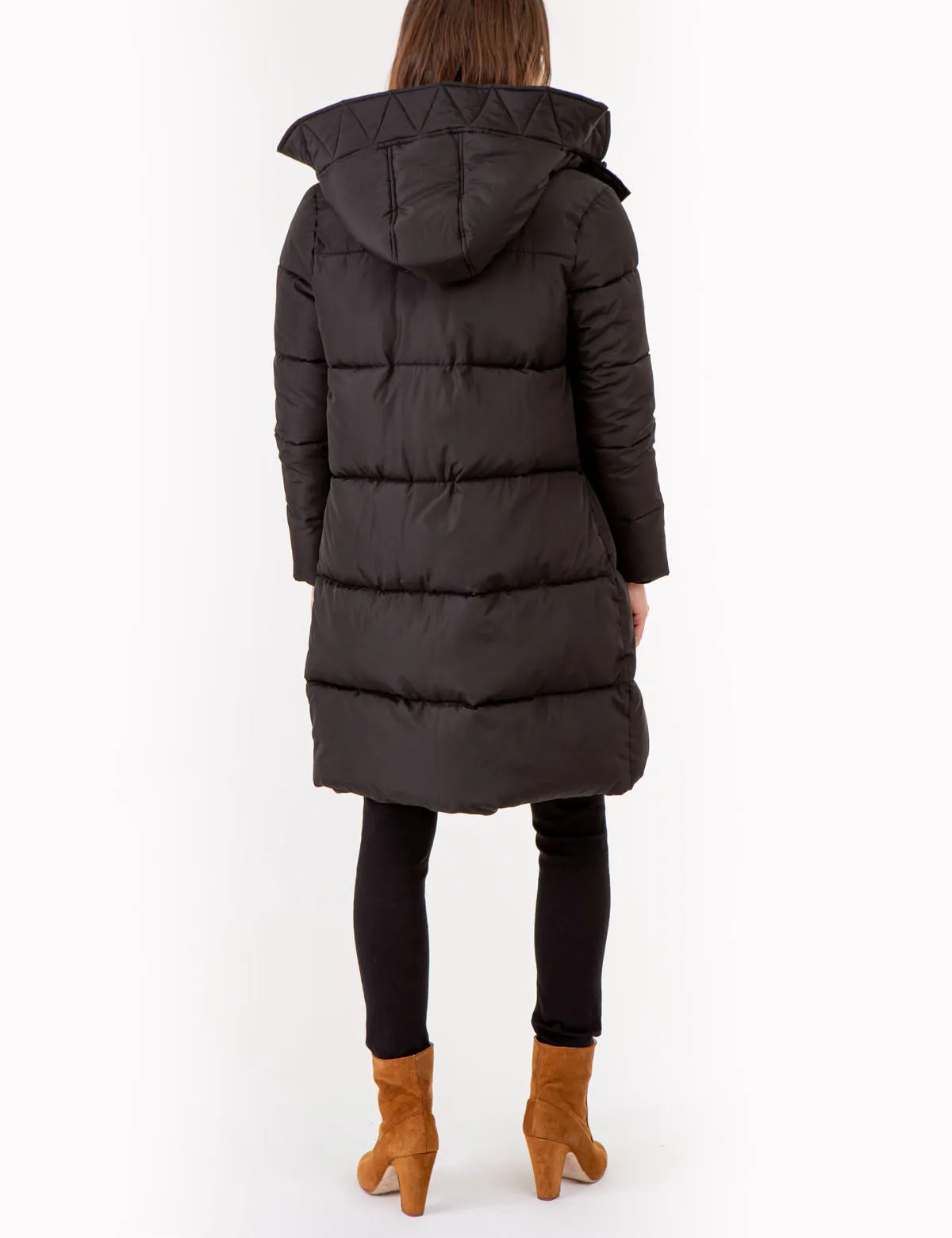 MAXI SNORKEL HOODED PUFFER JACKET