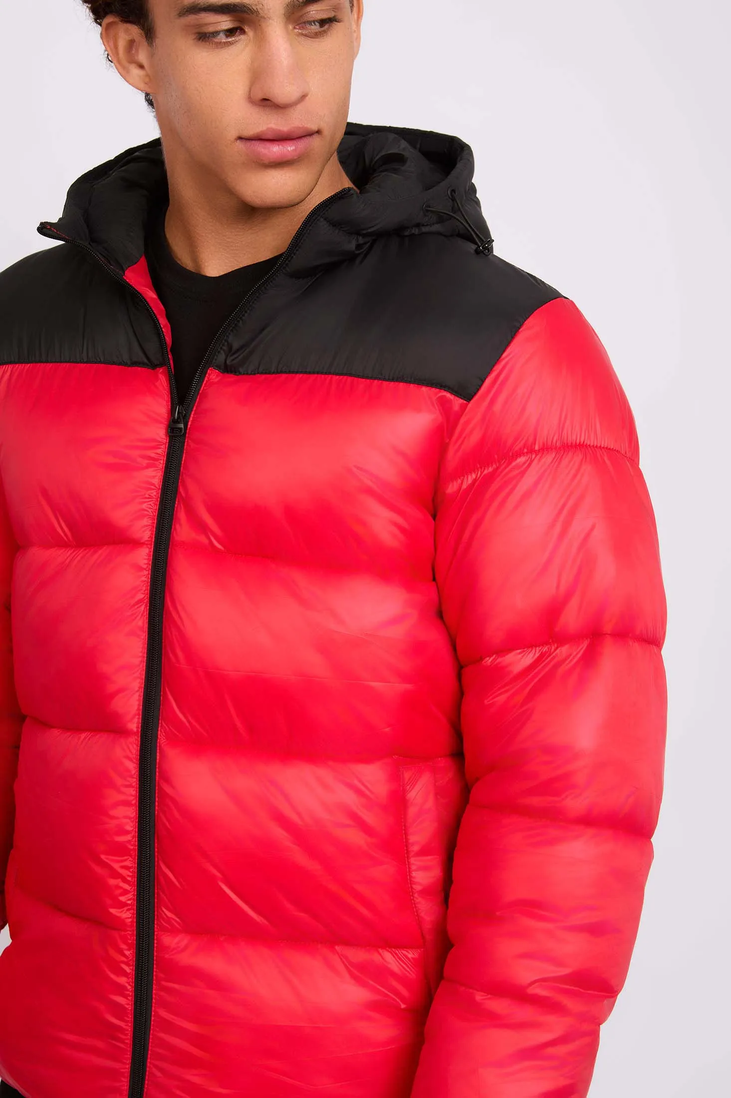 Men Jacket Fashion Puffer Red