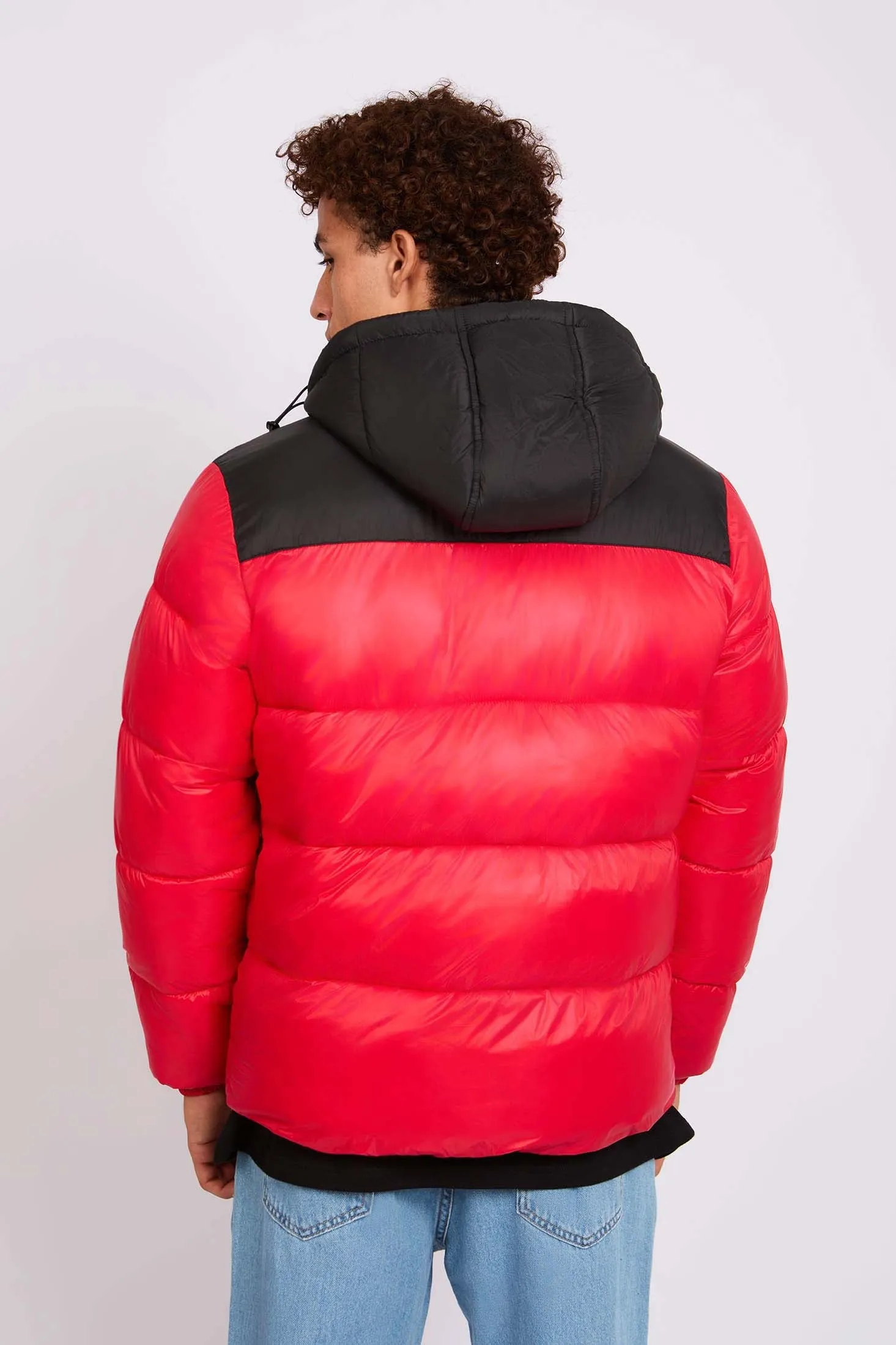 Men Jacket Fashion Puffer Red