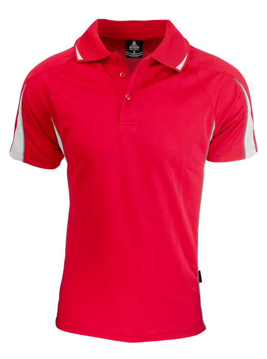 Mens Eureka Polo Red/White