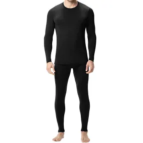 Men's Lined Knit Comfort 100% Cotton Thermal Underwear 2 PC Set