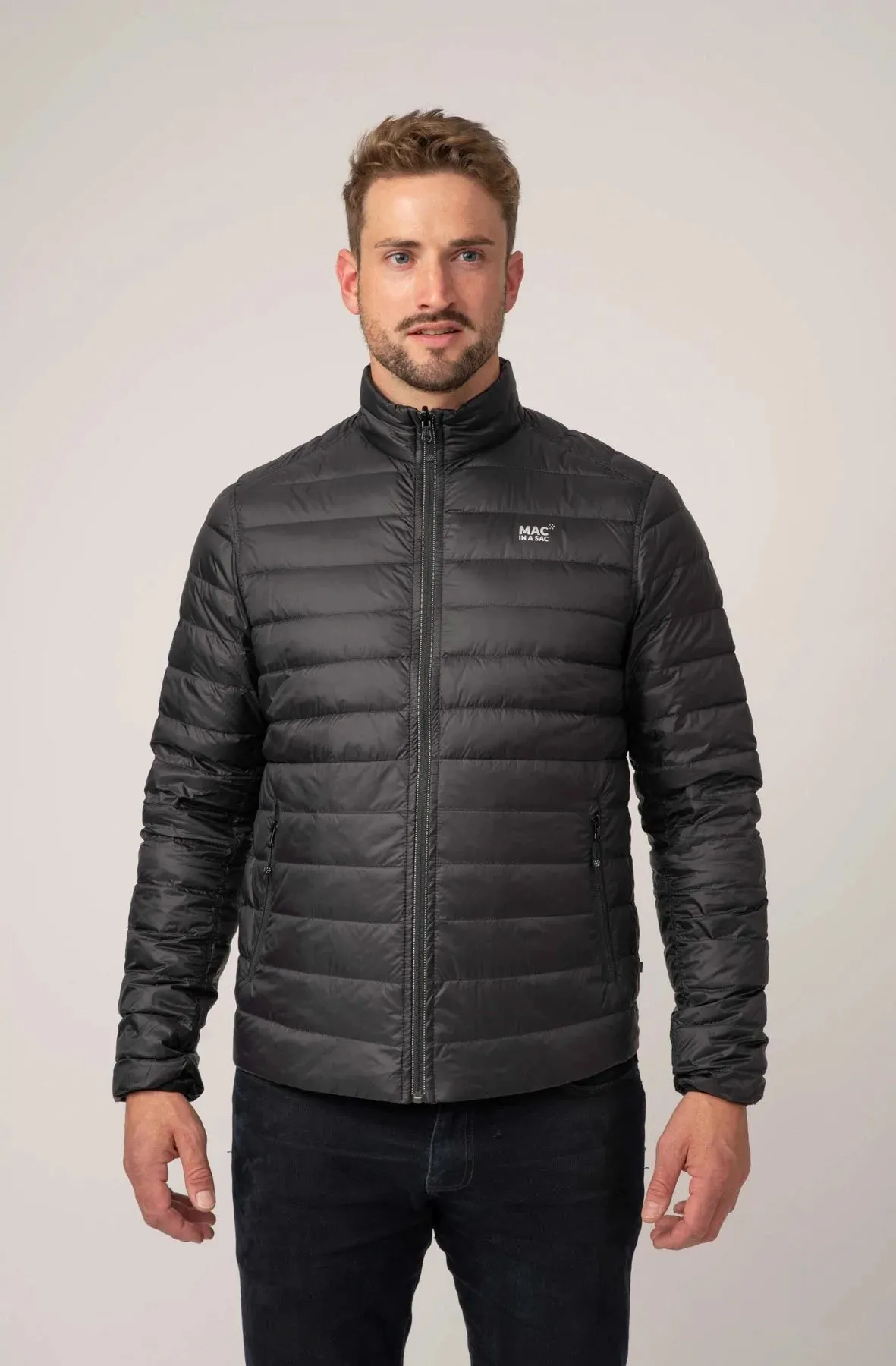 Mens Mac in a Sac Polar Reversible Black/Charcoal