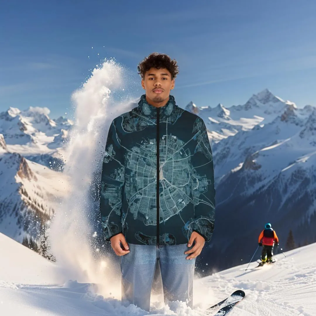 Men's Puffer Jacket  - Maps