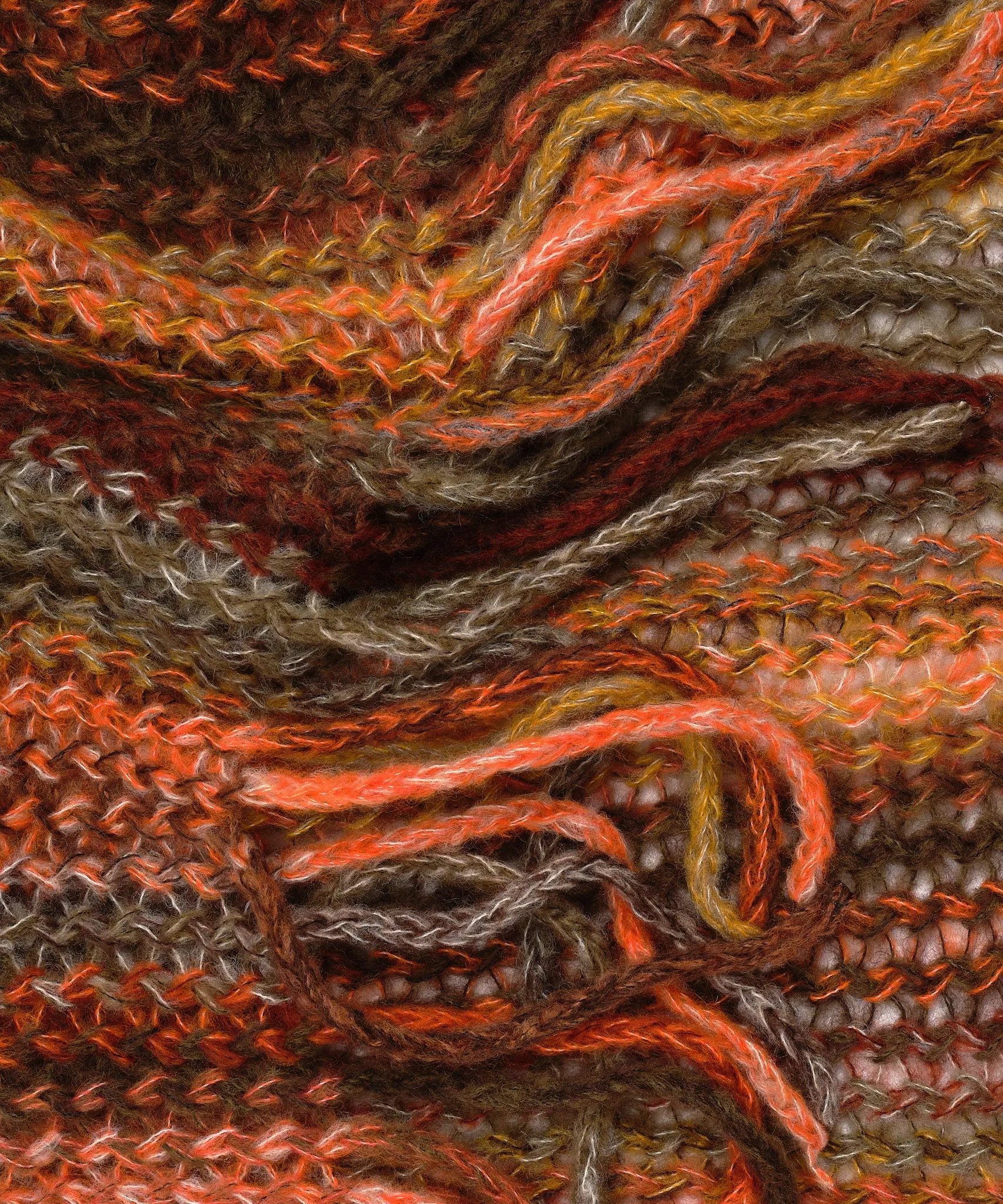 Microstripe Netting Stitch Scarf