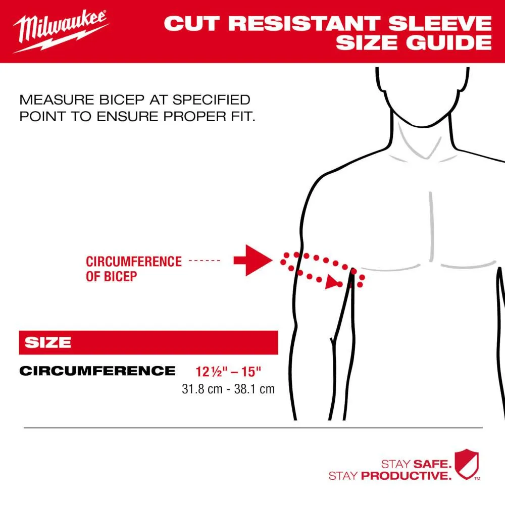Milwaukee 48-73-9031 18" Cut Level 3 Protective Sleeves